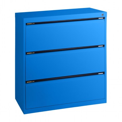 3 drawer Lateral - Blaze Blue